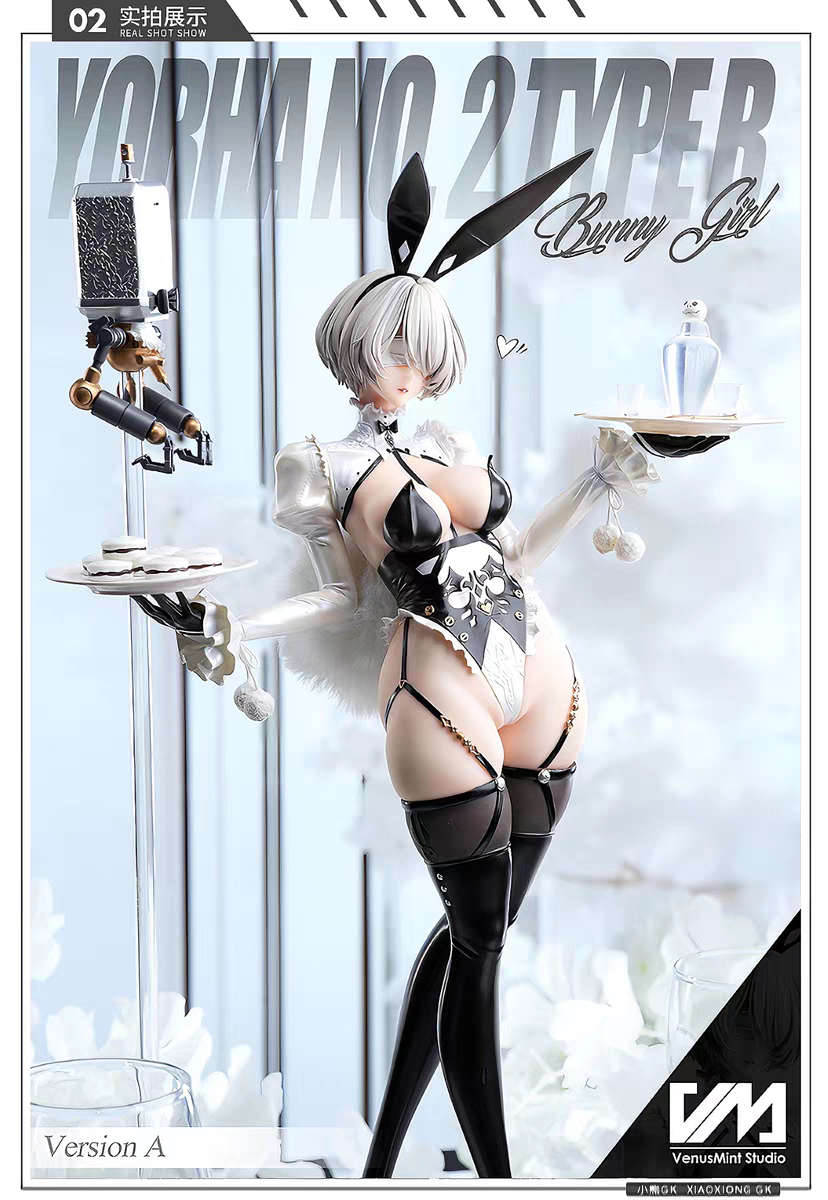1-4 GKVM 2B Bunny Girl Nier Automata Figure Model