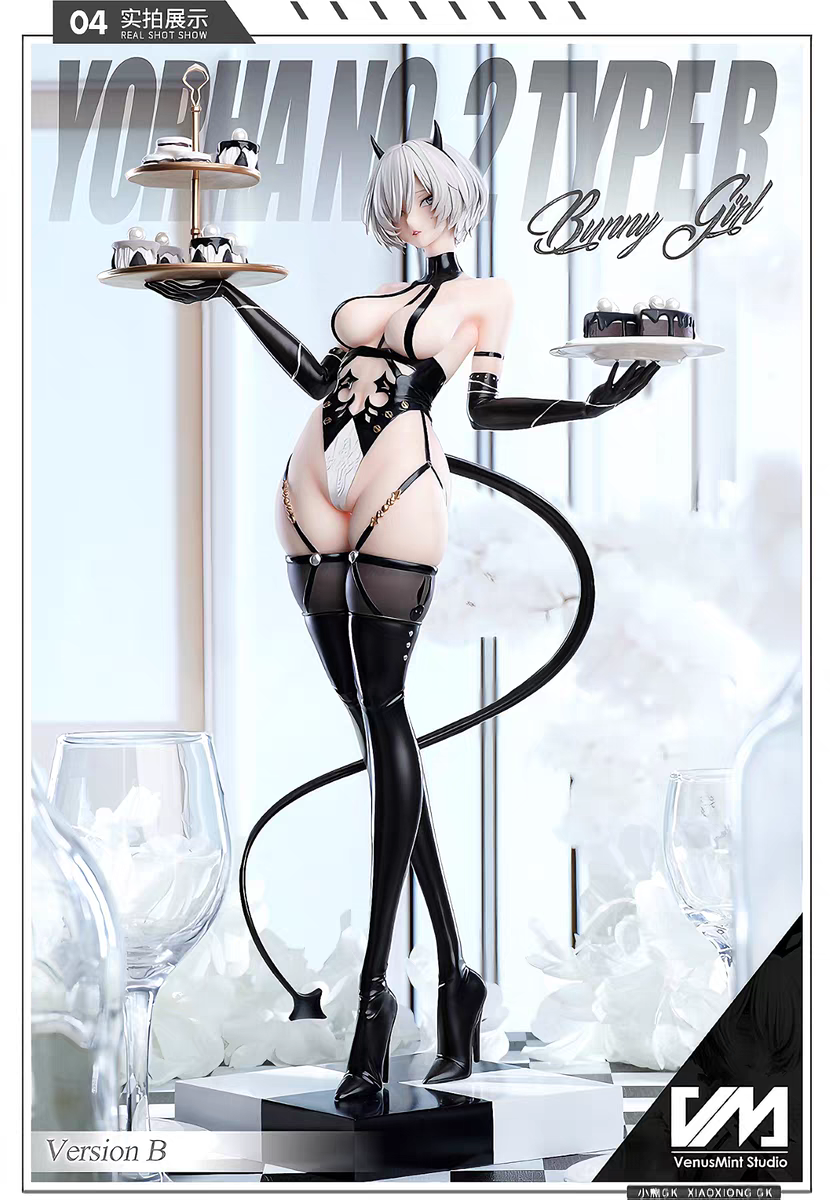 1-4 GKVM 2B Bunny Girl Nier Automata Figure Model