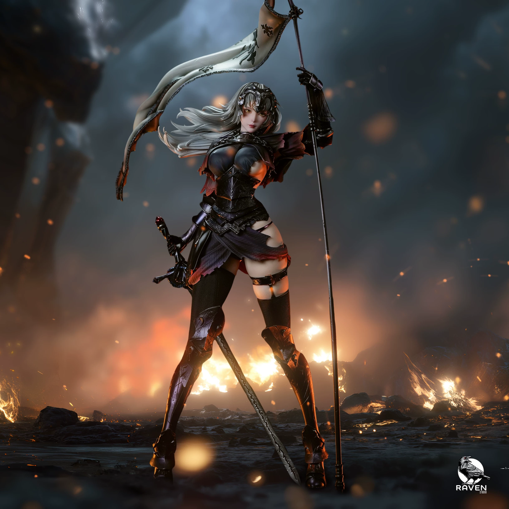1-4 Lost Path_Fate Ruler FGO Saint (Jeanne d’Arc Alter)_Battle-Damaged Figure Statue