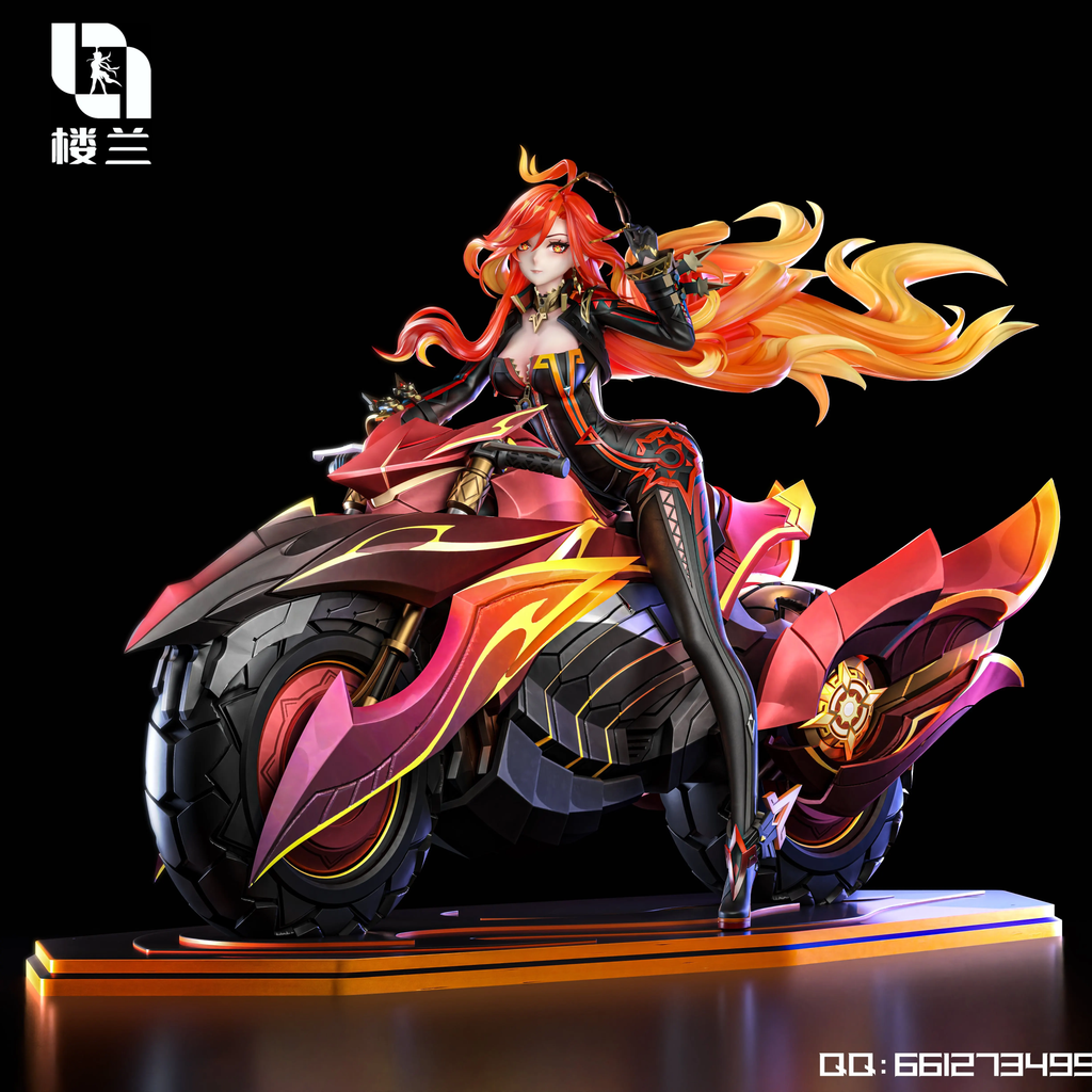 1-6 Luolan Motorbike Mavuika Genshin Impact Figure