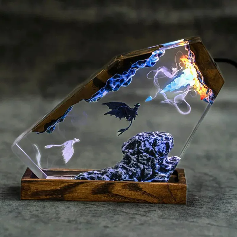 Toothless Lightfurry Resin Lamp