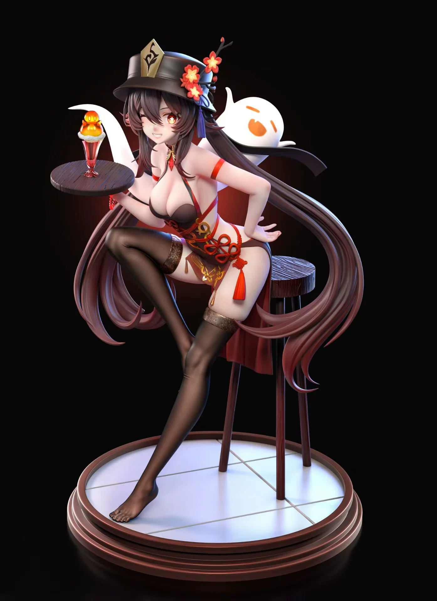 Qianjing Studio · Wangsheng Funeral Parlor Director Hu Tao figure · Statue model · GK finished product