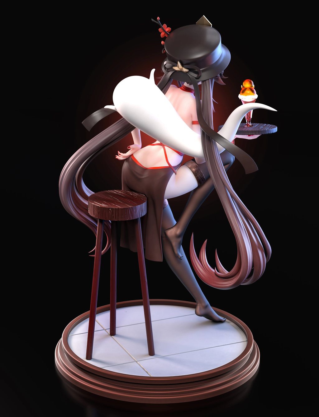 Qianjing Studio · Wangsheng Funeral Parlor Director Hu Tao figure · Statue model · GK finished product