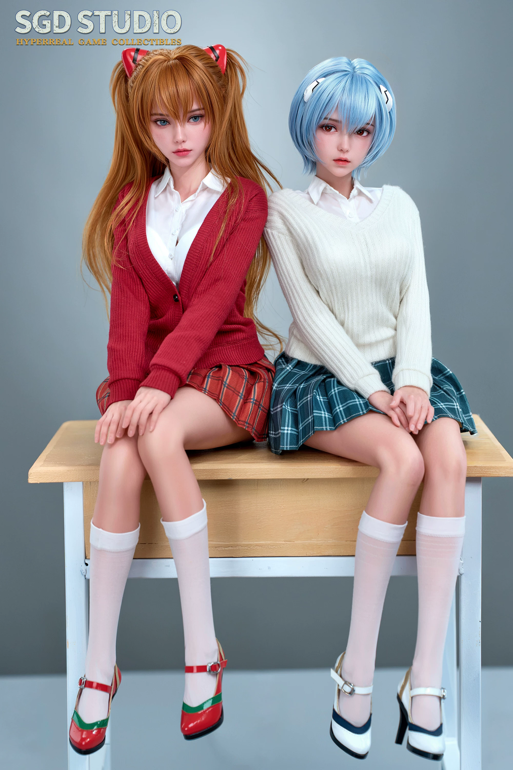 1/3 SGD Rei Ayanami & Asuka Langley Evangelion Realistic Action Figure